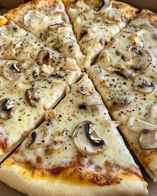 Mushroom & Corn Pizza