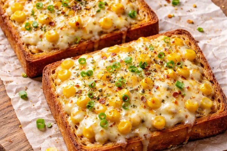 Corn & Cheese Garlic Bread